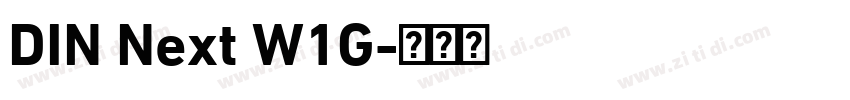 DIN Next W1G字体转换